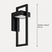 Bayswater Large geometric outdoor wall light approximate height: 42 cm