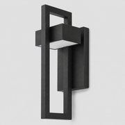 Close-up of the Bayswater Small black geometric frame and integrated diffuser
