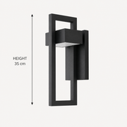 Bayswater Small geometric outdoor wall light height: 35 cm