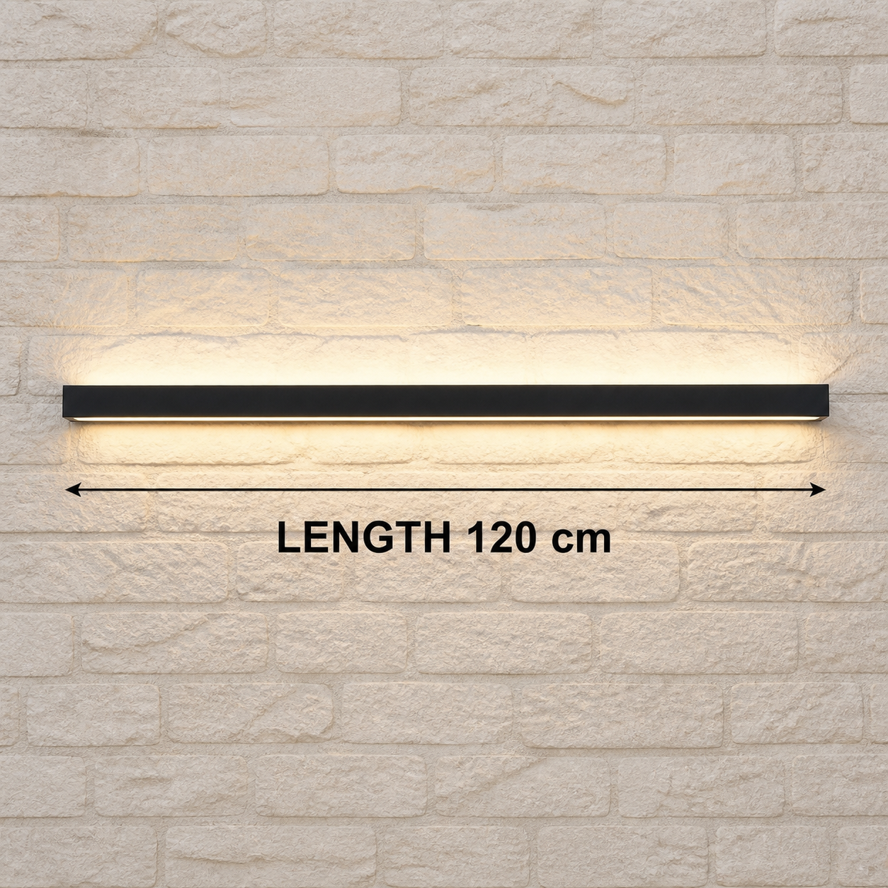 Ealing Long linear outdoor wall light length: 120 cm