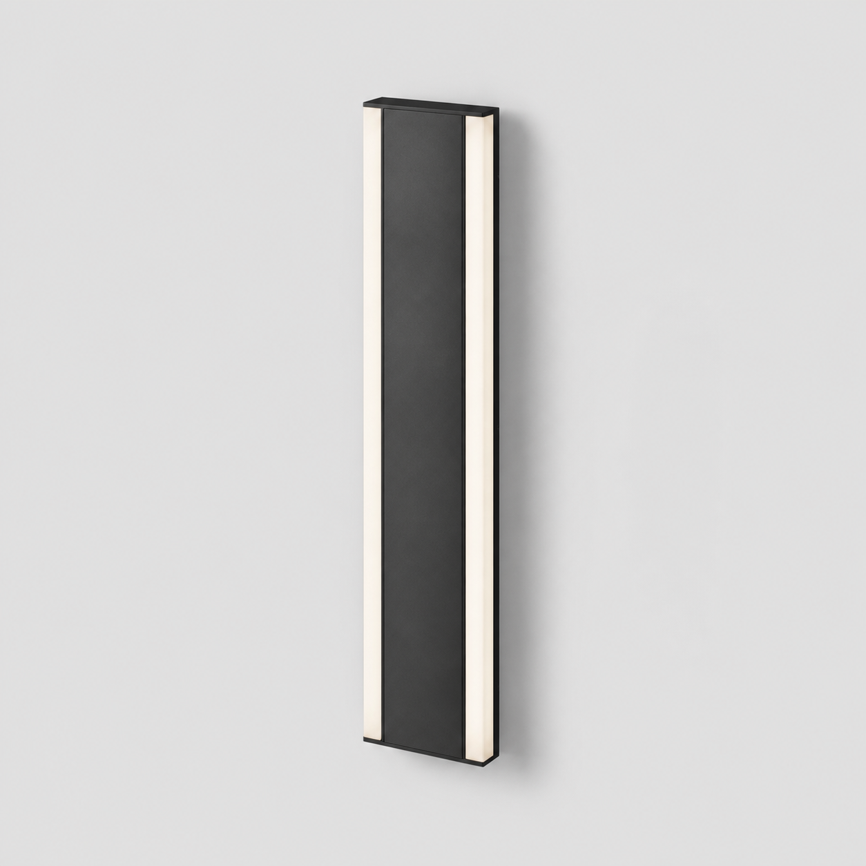 Hackney linear outdoor wall light in the 30 cm size on a neutral background