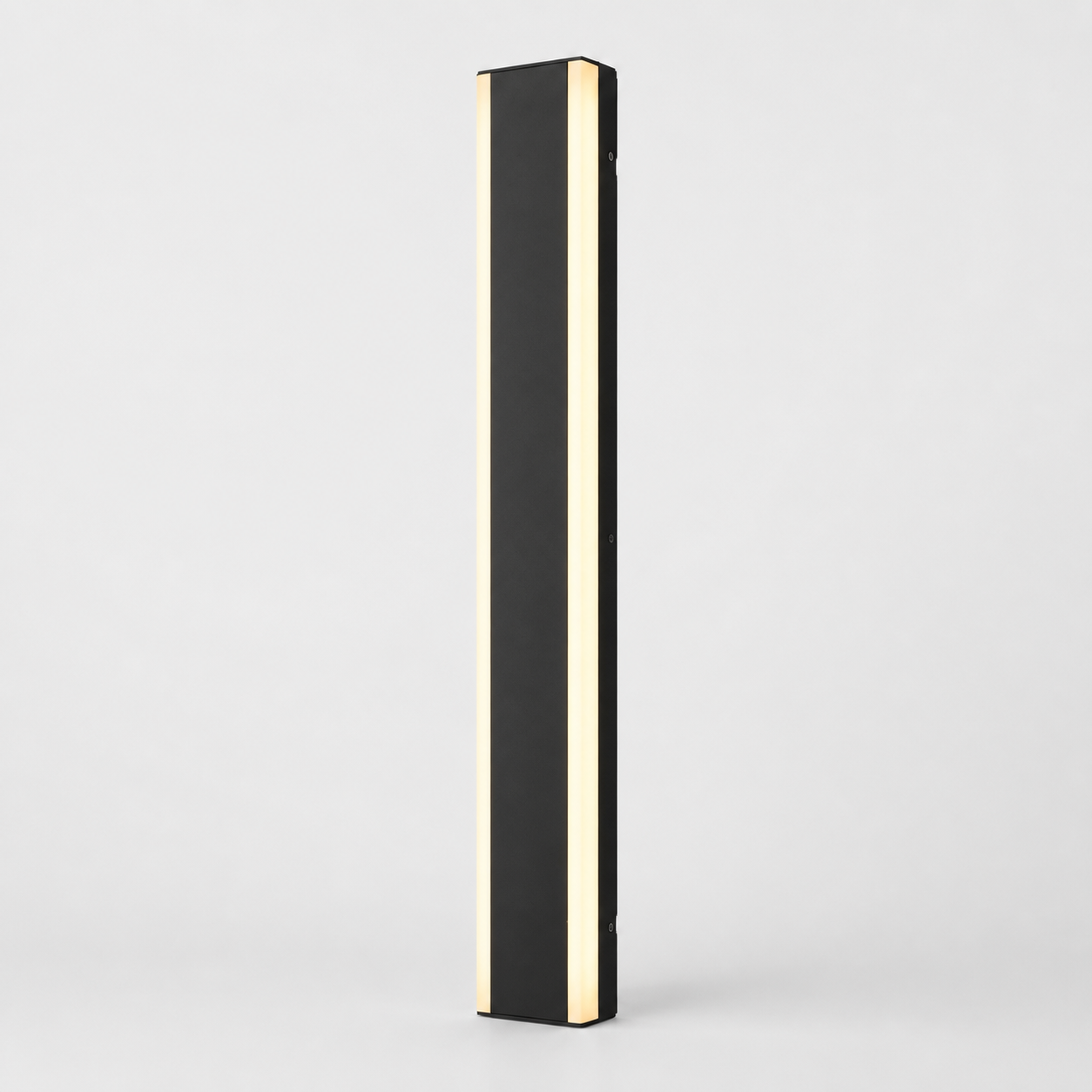 Hackney linear outdoor wall light in the 80 cm size on a neutral background