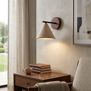 Stratford Travertine Cone Wall Light