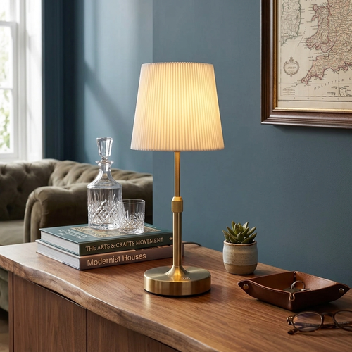 Cavendish Cordless Table Lamp on a bedside table