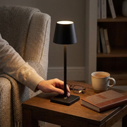 Lynton Cordless Table Lamp on a bedside table