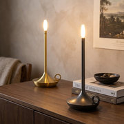 Rowan Cordless Table Lamp on a bedside table