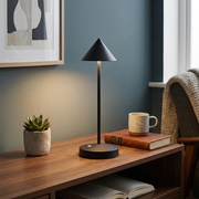 Vale Cordless Table Lamp on a bedside table