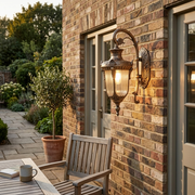 Ely Outdoor Wall Light installed on an exterior wall
