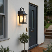 Soho Glass Bronze Outdoor Wall Light