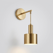 Gold finish wall light, Mayfair colour option