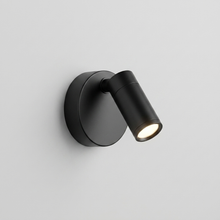 Black finish pivoting wall light, Clifton colour option