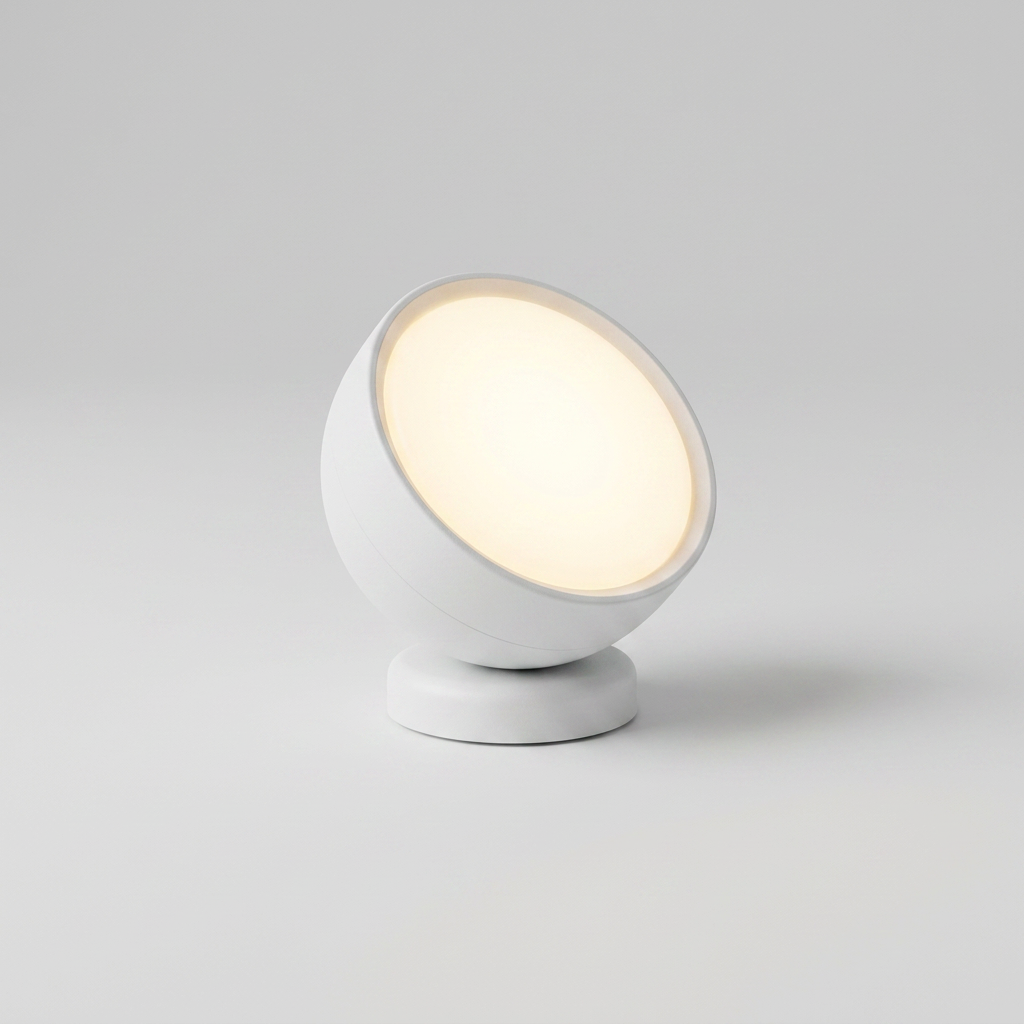 White finish magnetic wall light, Belgravia colour option
