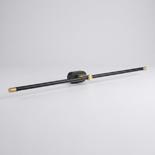 Black finish linear wall light, Holborn colour option