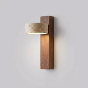 Walnut finish wall light, Bromley colour option