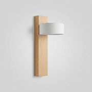 Light wood finish wall light, Bromley colour option