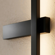 Close-up of the lamp head and backplate finish detail
