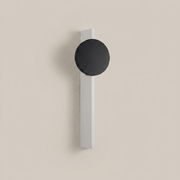 Dual-light battery wall light on a clean studio background