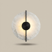 Chiswick marble wall light in Black finish on a clean background