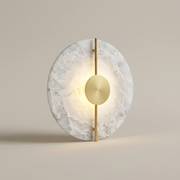 Chiswick marble wall light in Gold finish on a clean background