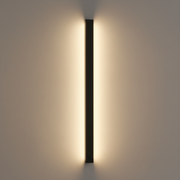 Alder Medium Waterproof Outdoor Wall Light - Black, on a clean studio wall