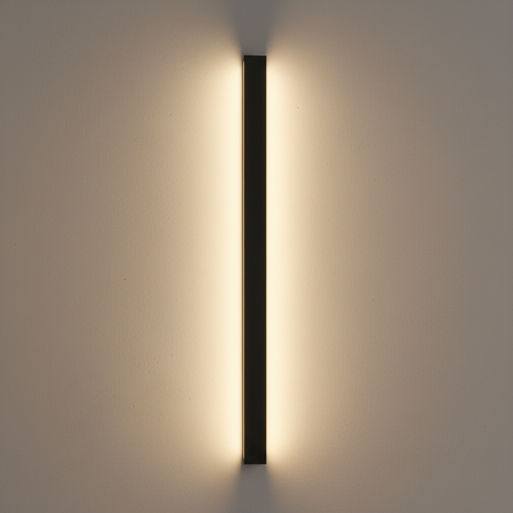 Alder Medium Waterproof Outdoor Wall Light - Black, on a clean studio wall