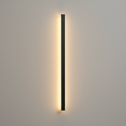 Alder Short Waterproof Outdoor Wall Light - Black, on a clean studio wall