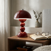 Aveline Cordless Table Lamp on a living room side table
