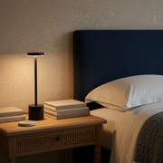 Fenton Cordless Table Lamp on a bedside table