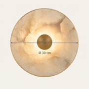 Kingston alabaster wall light diameter: 30 cm