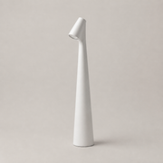 Leighton cordless table lamp in the white finish on a neutral background