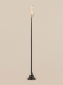 Black cordless table lamp on a clean studio background