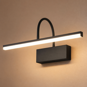 Close-up of the Walton black linear light bar, loop support and rectangular battery housing